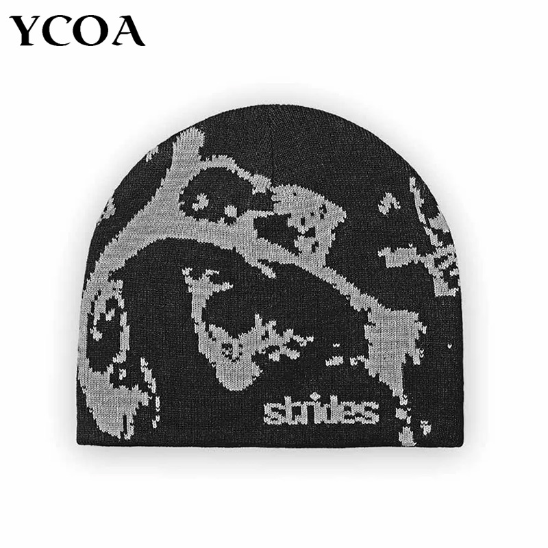 Tech Wear Accessories - Men Beanie Strides Splatter Beanie Korean