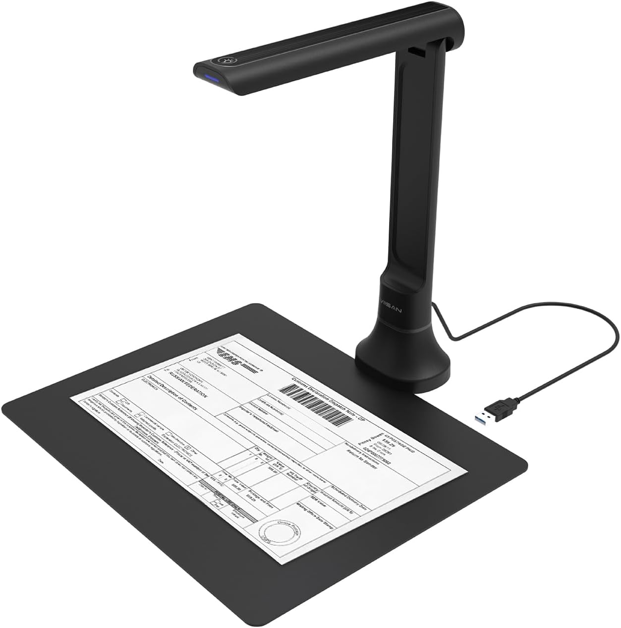 Document Scanner Portable - VIISAN DB8401 16MP Document Camera for