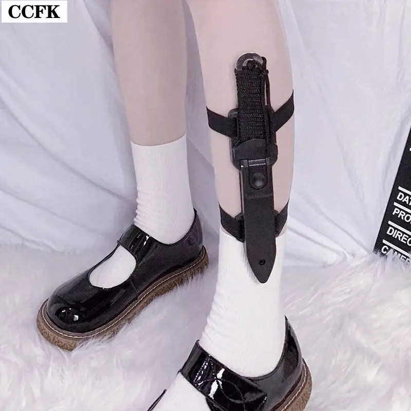 Tech Wear Accessories - Goth Leg Ring Kawaii Knife Protector