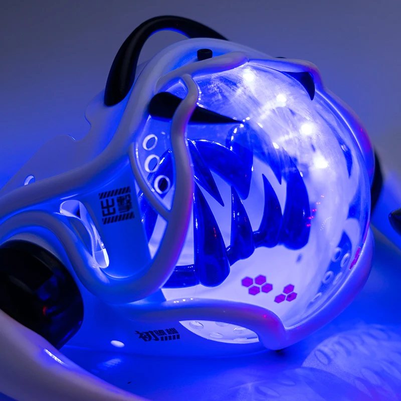 Cyberpunk-Style LED Mech Mask  - đánh giá và giá Tech Wear Accessories