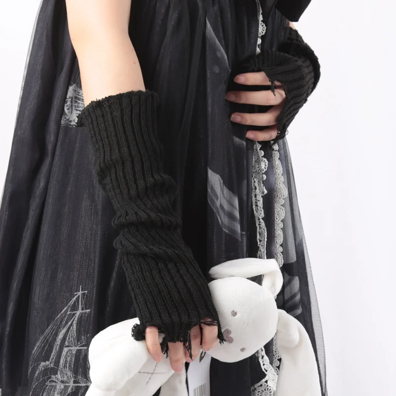 1Pair Punk Broken Unisex Glove - đánh giá và giá Tech Wear Accessories