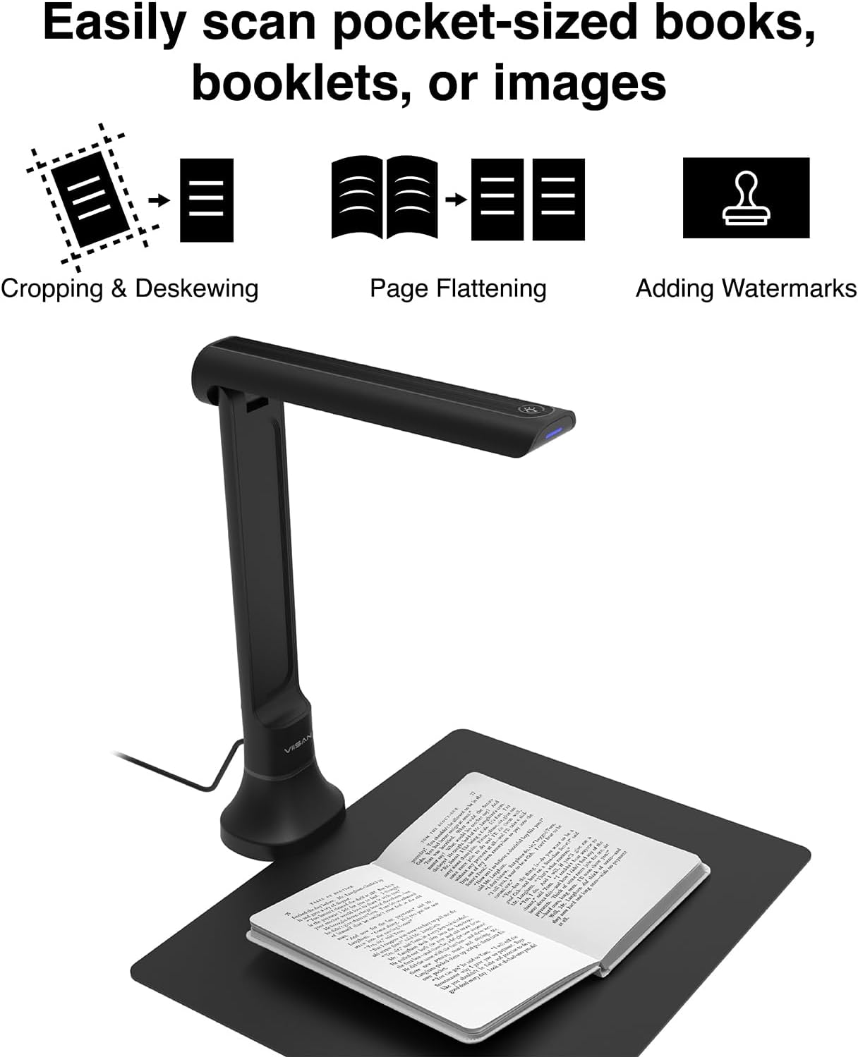 VIISAN DB8401 16MP Document Ca - đánh giá và giá Document Scanner Portable