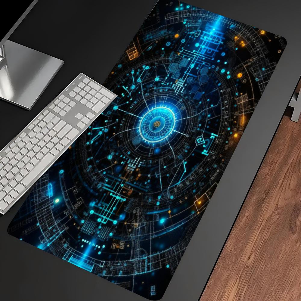 Blue Tech Circuit Cyber Patter - đánh giá và giá Tech Accessories For Home Office