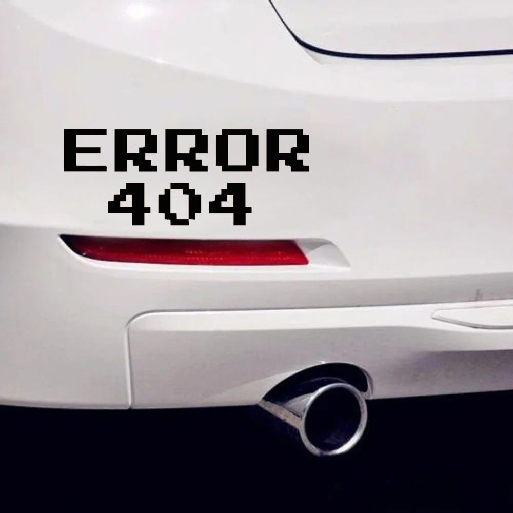 Error 404 Pixel Font Car Stick - đánh giá và giá Tech Trend Accessories