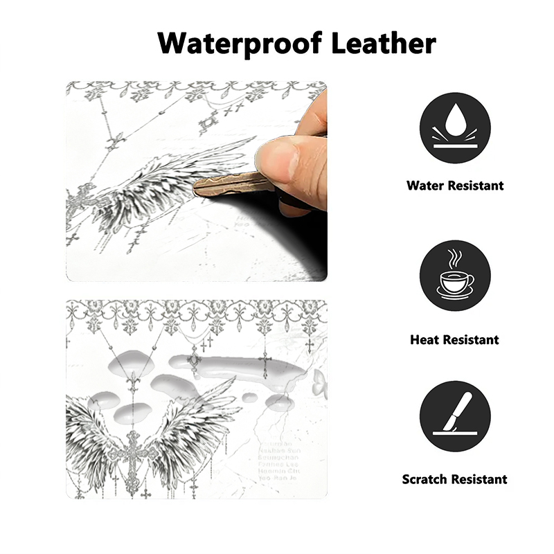 Leather Mousepad Black White A - đánh giá và giá Tech Accessories For Desk
