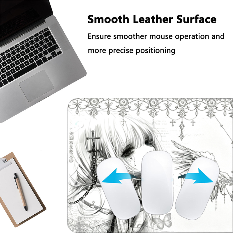 Leather Mousepad Black White A - đánh giá và giá Tech Accessories For Desk