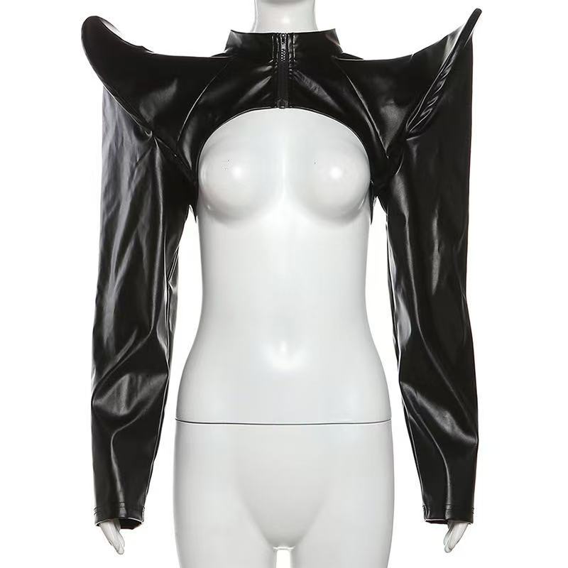 2024 Women Y2k Pu Leather Jack - đánh giá và giá Tech Wear Accessories
